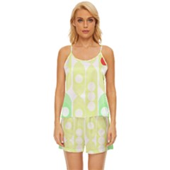 Green Peas T- Shirt Pea Pods T- Shirt Satin Pajama Short Set