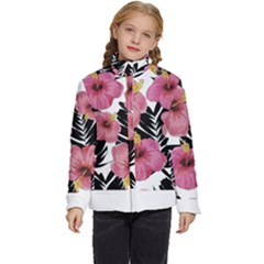 Hawaii T- Shirt Hawaian Floral Pattern T- Shirt Kids  Puffer Bubble Jacket Coat by maxcute