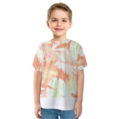 Hawaii T- Shirt Hawaii Alpha De Purple Pattern T- Shirt Kids  Sport Mesh Tee