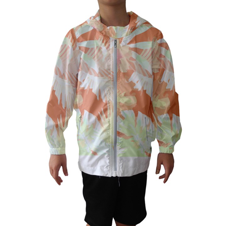 Hawaii T- Shirt Hawaii Alpha De Purple Pattern T- Shirt Kids  Hooded Windbreaker