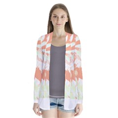 Hawaii T- Shirt Hawaii Alpha De Purple Pattern T- Shirt Drape Collar Cardigan