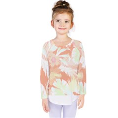 Hawaii T- Shirt Hawaii Alpha De Purple Pattern T- Shirt Kids  Long Sleeve Tee