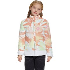 Hawaii T- Shirt Hawaii Alpha De Purple Pattern T- Shirt Kids  Puffer Bubble Jacket Coat