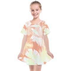 Hawaii T- Shirt Hawaii Alpha De Purple Pattern T- Shirt Kids  Smock Dress by maxcute