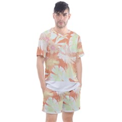 Hawaii T- Shirt Hawaii Alpha De Purple Pattern T- Shirt Men s Mesh Tee and Shorts Set