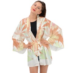 Hawaii T- Shirt Hawaii Alpha De Purple Pattern T- Shirt Long Sleeve Kimono