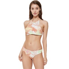 Hawaii T- Shirt Hawaii Alpha De Purple Pattern T- Shirt Banded Triangle Bikini Set