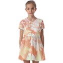 Hawaii T- Shirt Hawaii Alpha De Purple Pattern T- Shirt Kids  Short Sleeve Pinafore Style Dress View1