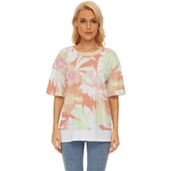 Hawaii T- Shirt Hawaii Alpha De Purple Pattern T- Shirt Oversized Basic Tee