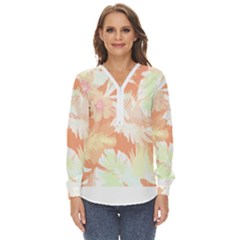 Hawaii T- Shirt Hawaii Alpha De Purple Pattern T- Shirt Zip Up Long Sleeve Blouse