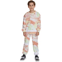 Hawaii T- Shirt Hawaii Alpha De Purple Pattern T- Shirt Kids  Sweatshirt set