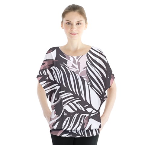 Hawaii T- Shirt Hawaii Alphafa Pattern T- Shirt Batwing Chiffon Blouse by maxcute