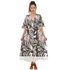 Hawaii T- Shirt Hawaii Alphafa Pattern T- Shirt Kimono Sleeve Boho Dress