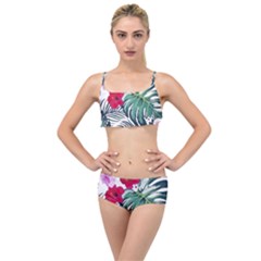 Hawaii T- Shirt Hawaii Antler Garden T- Shirt Layered Top Bikini Set by maxcute