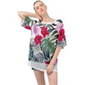 Hawaii T- Shirt Hawaii Antler Garden T- Shirt Oversized Chiffon Top View1