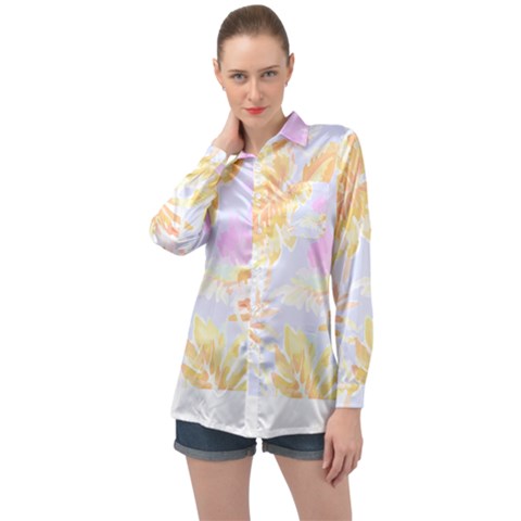 Hawaii T- Shirt Hawaii Bail Pattern T- Shirt Long Sleeve Satin Shirt by maxcute