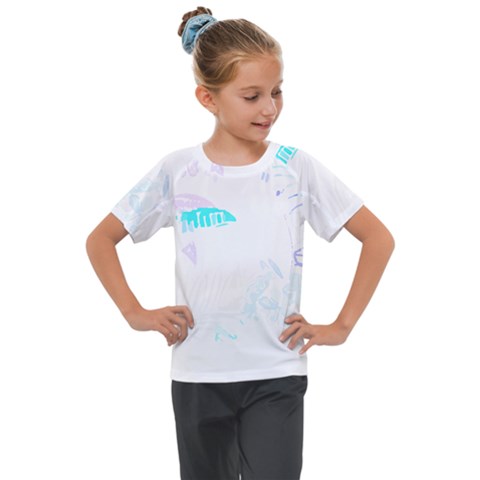 Hawaii T- Shirt Hawaii Beautiful Pattern T- Shirt Kids  Mesh Piece Tee by maxcute