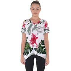 Hawaii T- Shirt Hawaii Blood Flower Garden T- Shirt Cut Out Side Drop Tee by maxcute