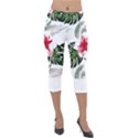 Hawaii T- Shirt Hawaii Blood Flower Garden T- Shirt Lightweight Velour Capri Leggings  View1