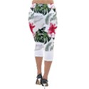 Hawaii T- Shirt Hawaii Blood Flower Garden T- Shirt Lightweight Velour Capri Leggings  View2