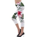 Hawaii T- Shirt Hawaii Blood Flower Garden T- Shirt Lightweight Velour Capri Leggings  View3