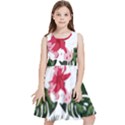 Hawaii T- Shirt Hawaii Blood Flower Garden T- Shirt Kids  Skater Dress View1