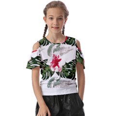 Hawaii T- Shirt Hawaii Blood Flower Garden T- Shirt Kids  Butterfly Cutout Tee by maxcute