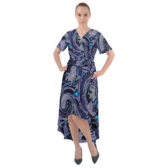 Dweeb Design Front Wrap High Low Dress by MRNStudios