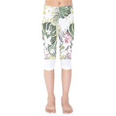 Hawaii T- Shirt Hawaii Bloom Creative T- Shirt Kids  Capri Leggings  by maxcute