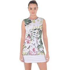 Hawaii T- Shirt Hawaii Bloom Creative T- Shirt Lace Up Front Bodycon Dress by maxcute