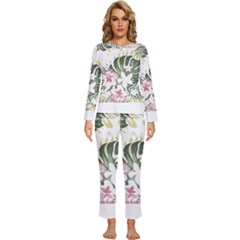 Hawaii T- Shirt Hawaii Bloom Creative T- Shirt Womens  Long Sleeve Lightweight Pajamas Set