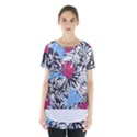 Hawaii T- Shirt Hawaii Blossom Fashion T- Shirt Skirt Hem Sports Top View1