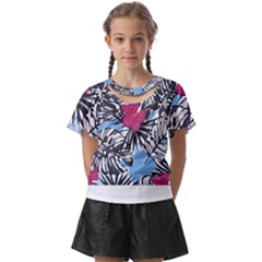 Hawaii T- Shirt Hawaii Blossom Fashion T- Shirt Kids  Front Cut Tee by maxcute