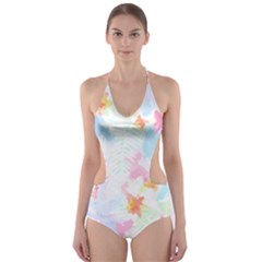 Hawaii T- Shirt Hawaii Blossoms Garden T- Shirt Cut-out One Piece Swimsuit by maxcute