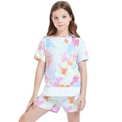 Hawaii T- Shirt Hawaii Blossoms Garden T- Shirt Kids  Tee And Sports Shorts Set by maxcute