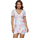 Hawaii T- Shirt Hawaii Blossoms Garden T- Shirt Low Cut Cap Sleeve Mini Dress View1