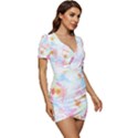 Hawaii T- Shirt Hawaii Blossoms Garden T- Shirt Low Cut Cap Sleeve Mini Dress View3