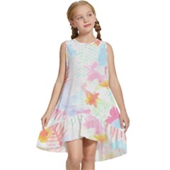 Hawaii T- Shirt Hawaii Blossoms Garden T- Shirt Kids  Frill Swing Dress by maxcute