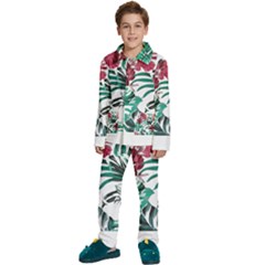 Hawaii T- Shirt Hawaii Branch Garden T- Shirt Kids  Long Sleeve Velvet Pajamas Set by maxcute