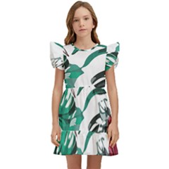 Hawaii T- Shirt Hawaii Branch Garden T- Shirt Kids  Winged Sleeve Dress