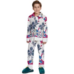 Hawaii T- Shirt Hawaii Branch Pattern T- Shirt Kids  Long Sleeve Velvet Pajamas Set by maxcute