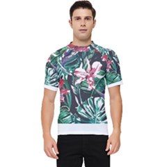 Hawaii T- Shirt Hawaii Branch Trend T- Shirt Men s Short Sleeve Rash Guard by maxcute