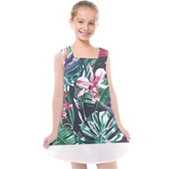 Hawaii T- Shirt Hawaii Branch Trend T- Shirt Kids  Cross Back Dress by maxcute