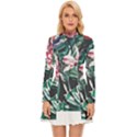 Hawaii T- Shirt Hawaii Branch Trend T- Shirt Long Sleeve Velour Longline Dress View1