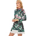 Hawaii T- Shirt Hawaii Branch Trend T- Shirt Long Sleeve Velour Longline Dress View2