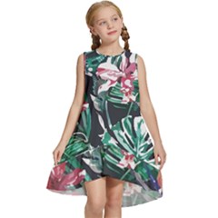 Hawaii T- Shirt Hawaii Branch Trend T- Shirt Kids  Frill Swing Dress by maxcute