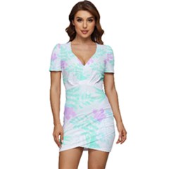 Hawaii T- Shirt Hawaii Chag Trend T- Shirt Low Cut Cap Sleeve Mini Dress