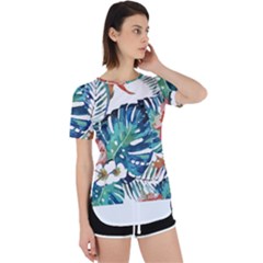 Hawaii T- Shirt Hawaii Christmas Flower Fashion T- Shirt Perpetual Short Sleeve T-shirt by maxcute