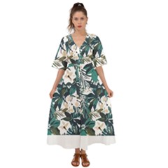 Hawaii T- Shirt Hawaii Christmas Flower Trend T- Shirt Kimono Sleeve Boho Dress