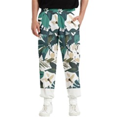 Hawaii T- Shirt Hawaii Christmas Flower Trend T- Shirt Men s Elastic Waist Pants